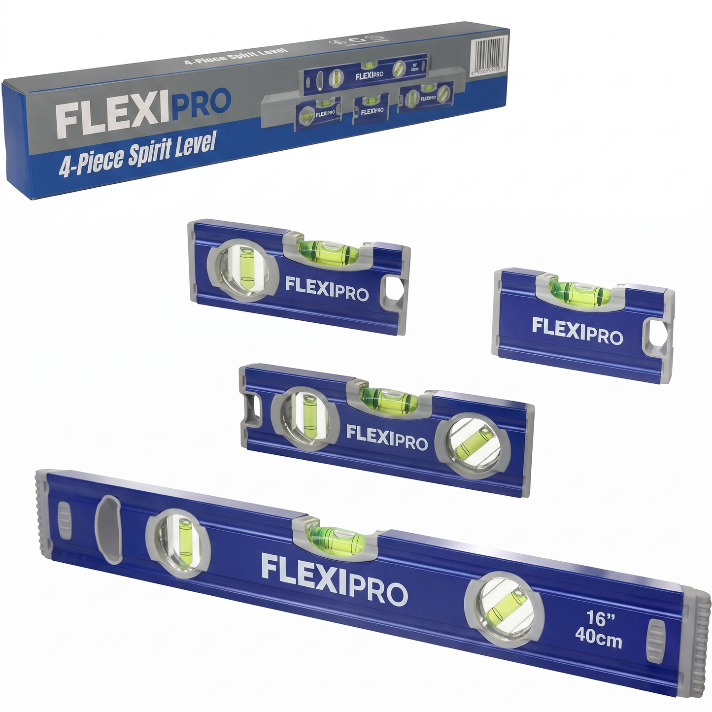 4-Piece Torpedo Level Set
